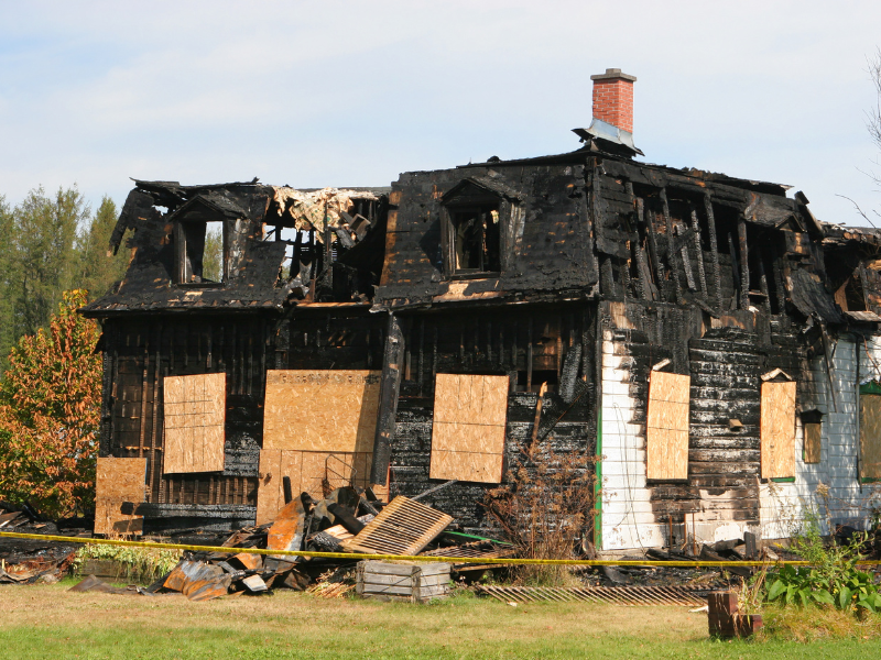 First 8 Things to Do With a Burned Down House Prepared Hero