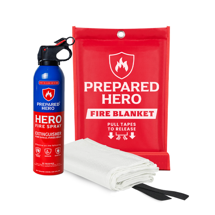Fire Blanket + Extinguisher