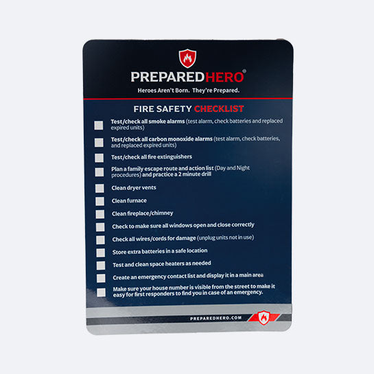 Prepared Hero Safety Checklist Magnet